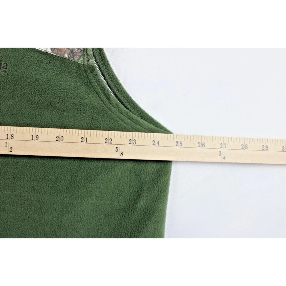 Columbia PHG Vest Men's Large Green Camouflage Fleece Full Zip Outdoor Hunting - Picture 7 of 10